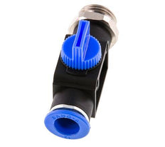 3/2-Way Shut-Off Hand Valve 12 mm - G1/2'' Plastic/Brass Tube-side venting