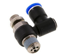 Flow Control Silencer Meter-Out Rotatable 8 mm - R1/4'' Brass/PA 66