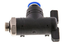 2-Way Elbow Ball Valve 6 mm - G1/8'' Plastic/Brass