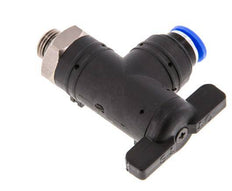 2-Way Elbow Ball Valve 6 mm - G1/8'' Plastic/Brass