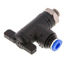 2-Way Elbow Ball Valve 6 mm - G1/8'' Plastic/Brass