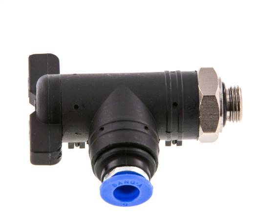 2-Way Elbow Ball Valve 6 mm - G1/8'' Plastic/Brass