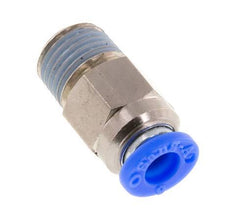 Push-In Fitting 6mm & R1/4'' Male Auto Shut-Off Brass/PBT 0-10bar (0-145psi) [2 Pieces]