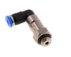 4mm & G1/8'' Elbow Quick Swivel Joint Push-In-Male Threads Nickel-Plated Brass/PBT NBR Rotatable