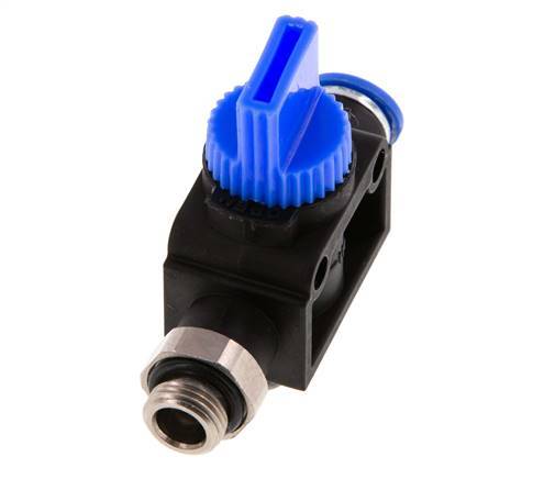 3/2-Way Shut-Off Hand Valve 6 mm - G1/8'' Plastic/Brass Thread-side venting