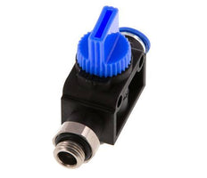 3/2-Way Shut-Off Hand Valve 6 mm - G1/8'' Plastic/Brass Thread-side venting
