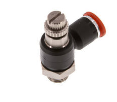 Flow Control Silencer Meter-In Elbow 6 mm - G1/8'' Brass/PA 66