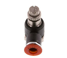 Flow Control Silencer Meter-In Elbow 6 mm - G1/8'' Brass/PA 66