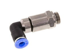 6mm & G1/4'' Elbow Quick Swivel Joint Push-In-Male Threads Nickel-Plated Brass/PBT NBR Rotatable