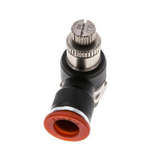 Flow Control Silencer Meter-In Elbow 10 mm - G1/4'' Brass/PA 66