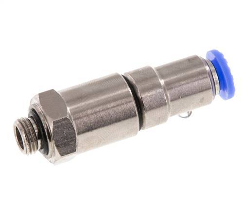 6mm & G1/8'' Quick Swivel Joint Push-In-Male Threads Nickel-Plated Brass/PBT NBR Rotatable