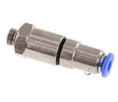 6mm & G1/8'' Quick Swivel Joint Push-In-Male Threads Nickel-Plated Brass/PBT NBR Rotatable
