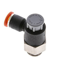 Flow Control Valve Meter-In Elbow 6 mm - G1/4'' Brass/PA 66 Locknut