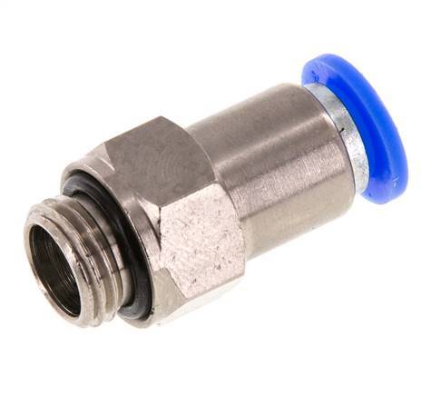 Push-In Fitting 8mm & G1/4'' Male Auto Shut-Off Brass/PBT 0-10bar (0-145psi) [2 Pieces]