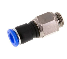 8mm & G1/4'' Swivel Joint Push-In-Male Threads Nickel-Plated Brass/PBT NBR Rotatable