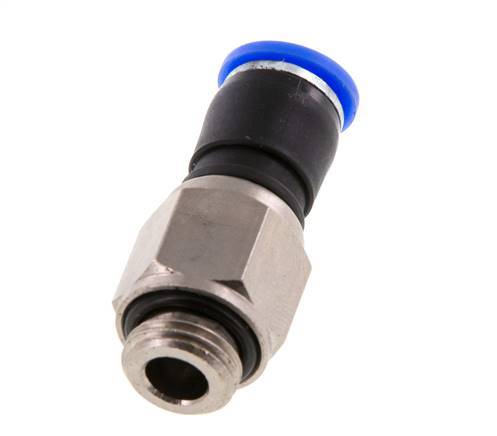 8mm & G1/4'' Swivel Joint Push-In-Male Threads Nickel-Plated Brass/PBT NBR Rotatable