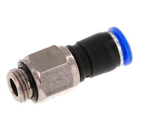 8mm & G1/4'' Swivel Joint Push-In-Male Threads Nickel-Plated Brass/PBT NBR Rotatable