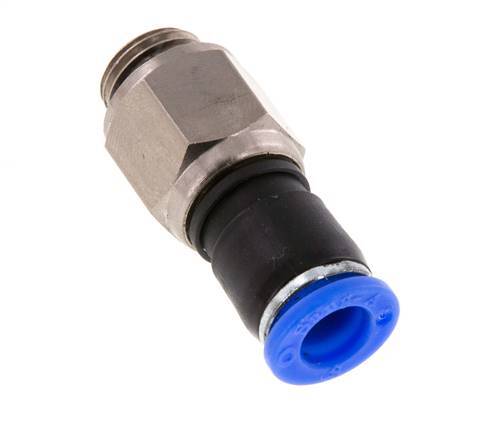 8mm & G1/4'' Swivel Joint Push-In-Male Threads Nickel-Plated Brass/PBT NBR Rotatable