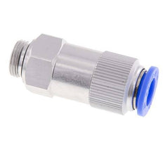 Push-In Check Valve 12mm & G3/8'' Male Aluminum 0.2-10bar (3-145psi) Hose-Thread