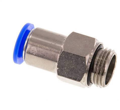 Push-In Fitting 12mm & G1/2'' Male Auto Shut-Off Brass/PBT 0-10bar (0-145psi)