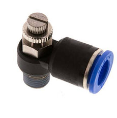 Flow Control Silencer Meter-Out Elbow 12 mm - R1/4'' Brass/PA 66