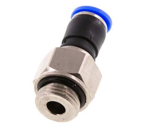 8mm & G3/8'' Swivel Joint Push-In-Male Threads Nickel-Plated Brass/PBT NBR Rotatable