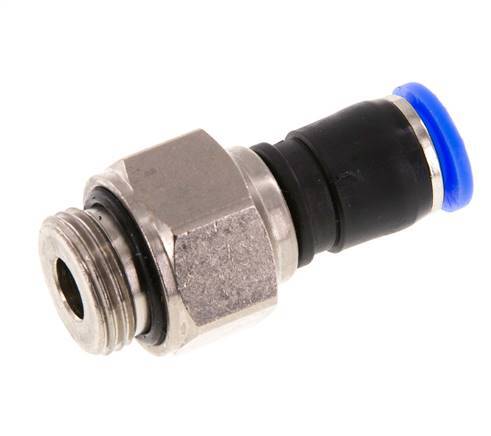 8mm & G3/8'' Swivel Joint Push-In-Male Threads Nickel-Plated Brass/PBT NBR Rotatable