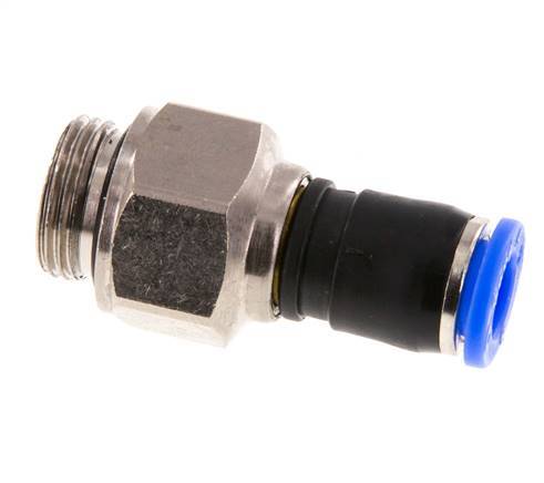 8mm & G3/8'' Swivel Joint Push-In-Male Threads Nickel-Plated Brass/PBT NBR Rotatable