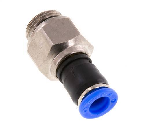 8mm & G3/8'' Swivel Joint Push-In-Male Threads Nickel-Plated Brass/PBT NBR Rotatable