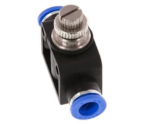 Flow Control Silencer Straight 8 mm Brass/PA 66