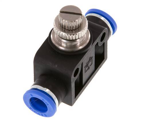 Flow Control Silencer Straight 8 mm Brass/PA 66