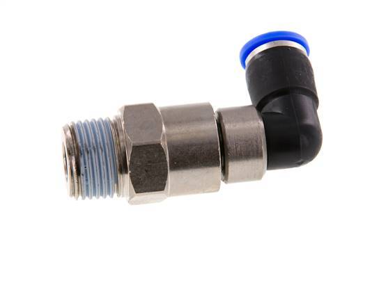 10mm & R1/2'' Elbow Quick Swivel Joint Push-In-Male Threads Nickel-Pla ...
