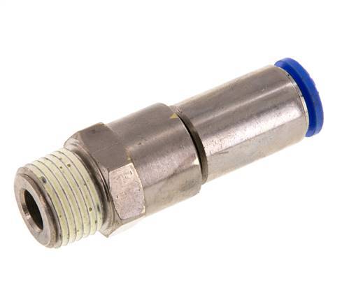 12mm & R1/2'' Quick Swivel Joint Push-In-Male Threads Nickel-Plated Brass/PBT NBR Rotatable