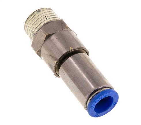 12mm & R1/2'' Quick Swivel Joint Push-In-Male Threads Nickel-Plated Brass/PBT NBR Rotatable