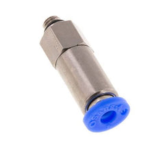 Push-In Fitting 4mm & M5 Male Auto Shut-Off Brass/PBT 0-10bar (0-145psi)