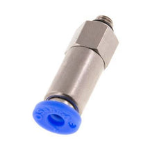 Push-In Fitting 4mm & M5 Male Auto Shut-Off Brass/PBT 0-10bar (0-145psi)