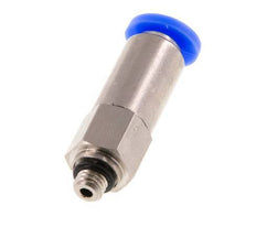 Push-In Fitting 4mm & M5 Male Auto Shut-Off Brass/PBT 0-10bar (0-145psi)