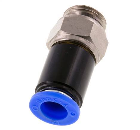 12mm & G1/2'' Swivel Joint Push-In-Male Threads Nickel-Plated Brass/PBT NBR Rotatable