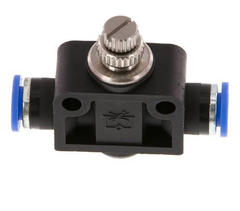 Flow Control Silencer Straight 6 mm Brass/PA 66