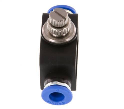 Flow Control Silencer Straight 6 mm Brass/PA 66