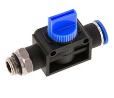 3/2-Way Shut-Off Hand Valve 10 mm - G1/4'' Plastic/Brass Thread-side venting