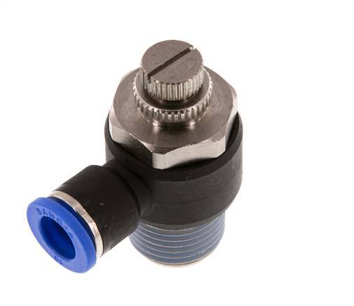 Flow Control Silencer Meter-Out Elbow 10 mm - R1/2'' Brass/PA 66
