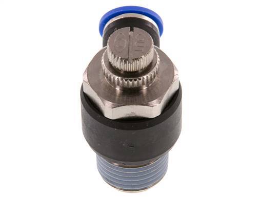 Flow Control Silencer Meter-Out Elbow 10 mm - R1/2'' Brass/PA 66