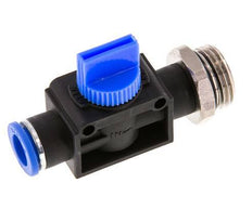 3/2-Way Shut-Off Hand Valve 10 mm - G1/2'' Plastic/Brass Thread-side venting