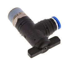 2-Way Elbow Ball Valve 8 mm - R3/8'' Plastic/Brass