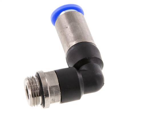 Push-In Fitting 10mm & G3/8'' Male Auto Shut-Off Elbow Brass/PBT 0-10bar (0-145psi)