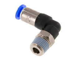 Push-In Fitting 6mm & R1/4'' Male Auto Shut-Off Elbow Brass/PBT 0-10bar (0-145psi) [2 Pieces]