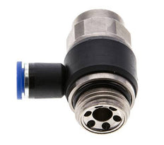 Flow Control Silencer Meter-Out Elbow 8 mm - G1/2'' Brass/PA 66 Slotted Screw