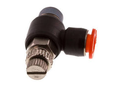 Flow Control Silencer Meter-In Elbow 6 mm - R1/8'' Brass/PBT