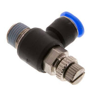 Flow Control Silencer Meter-Out Elbow 6 mm - R1/8'' Brass/PBT